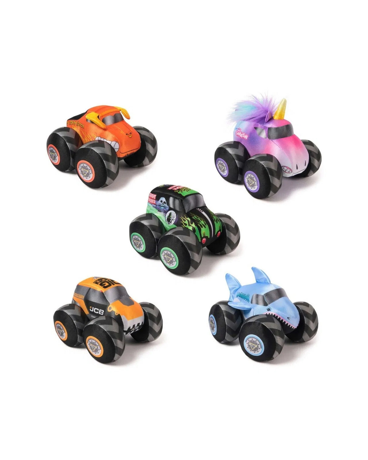 Monster Jam Plush Truck 17 cm w. Sound - Grave Digger