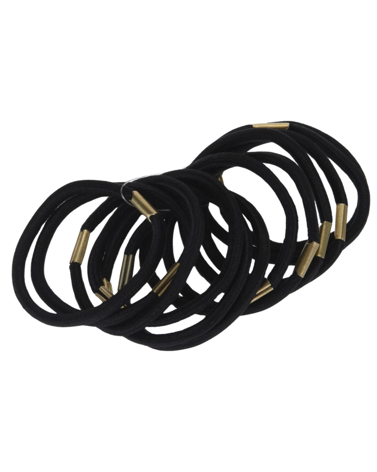 Sort/brun hårelastikker 12 stk - 4652840