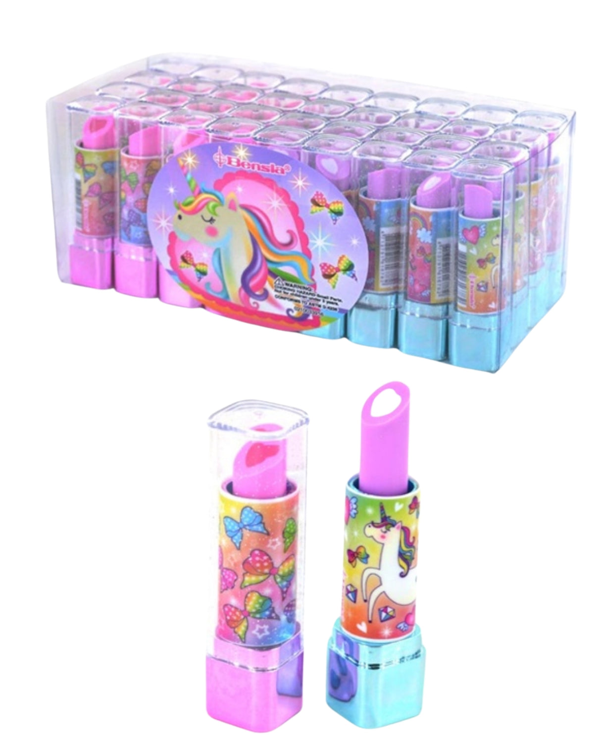 Viskelæder som læbestift