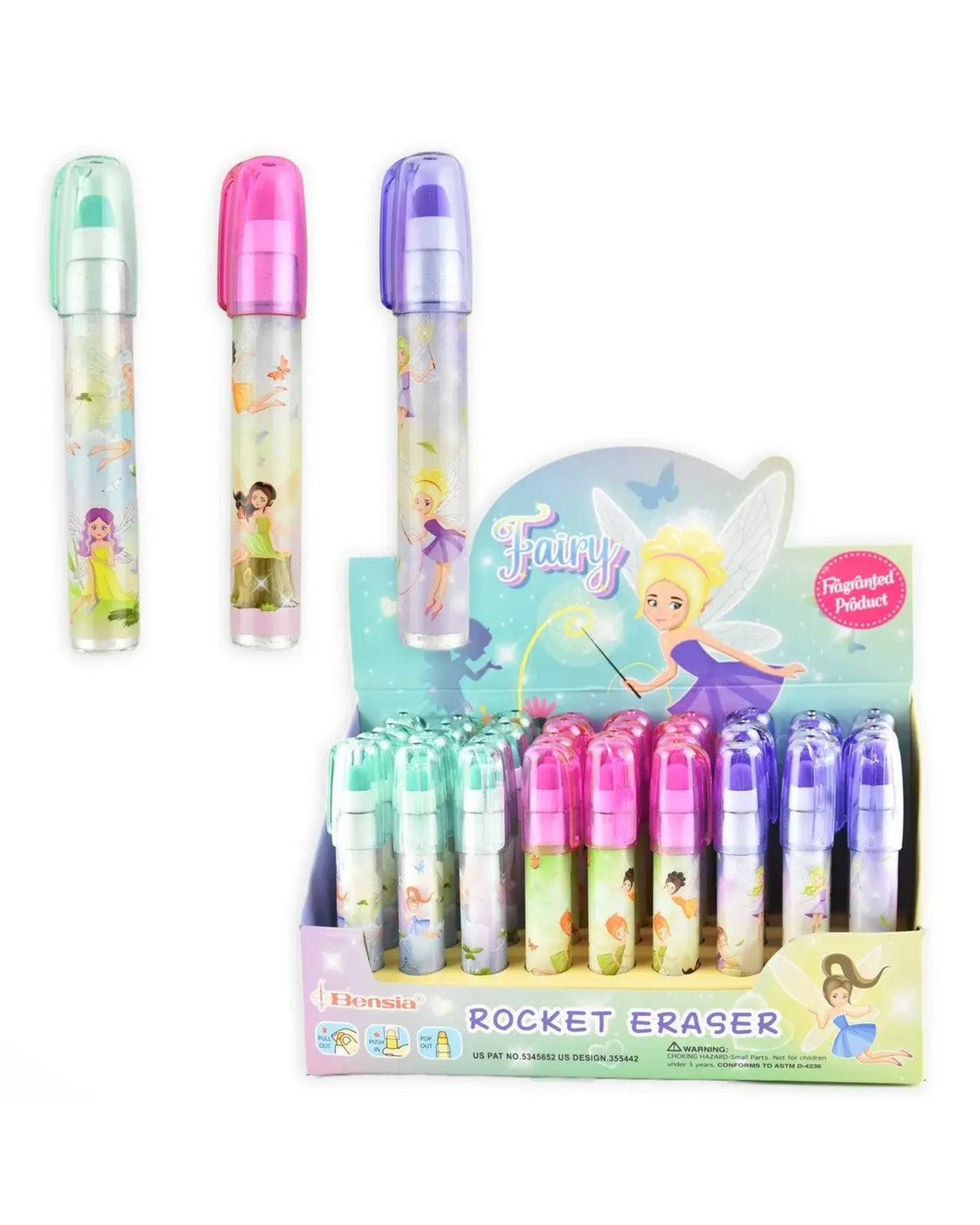 Viskelæder med skub-up stifter