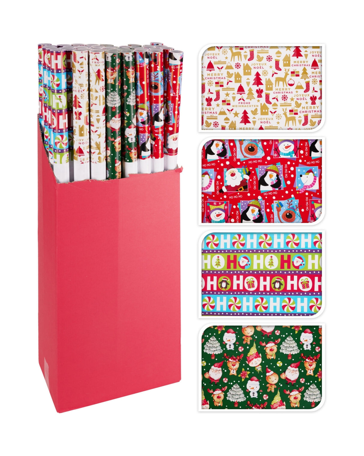 Gavepapir 100x500 cm - Julemotiv