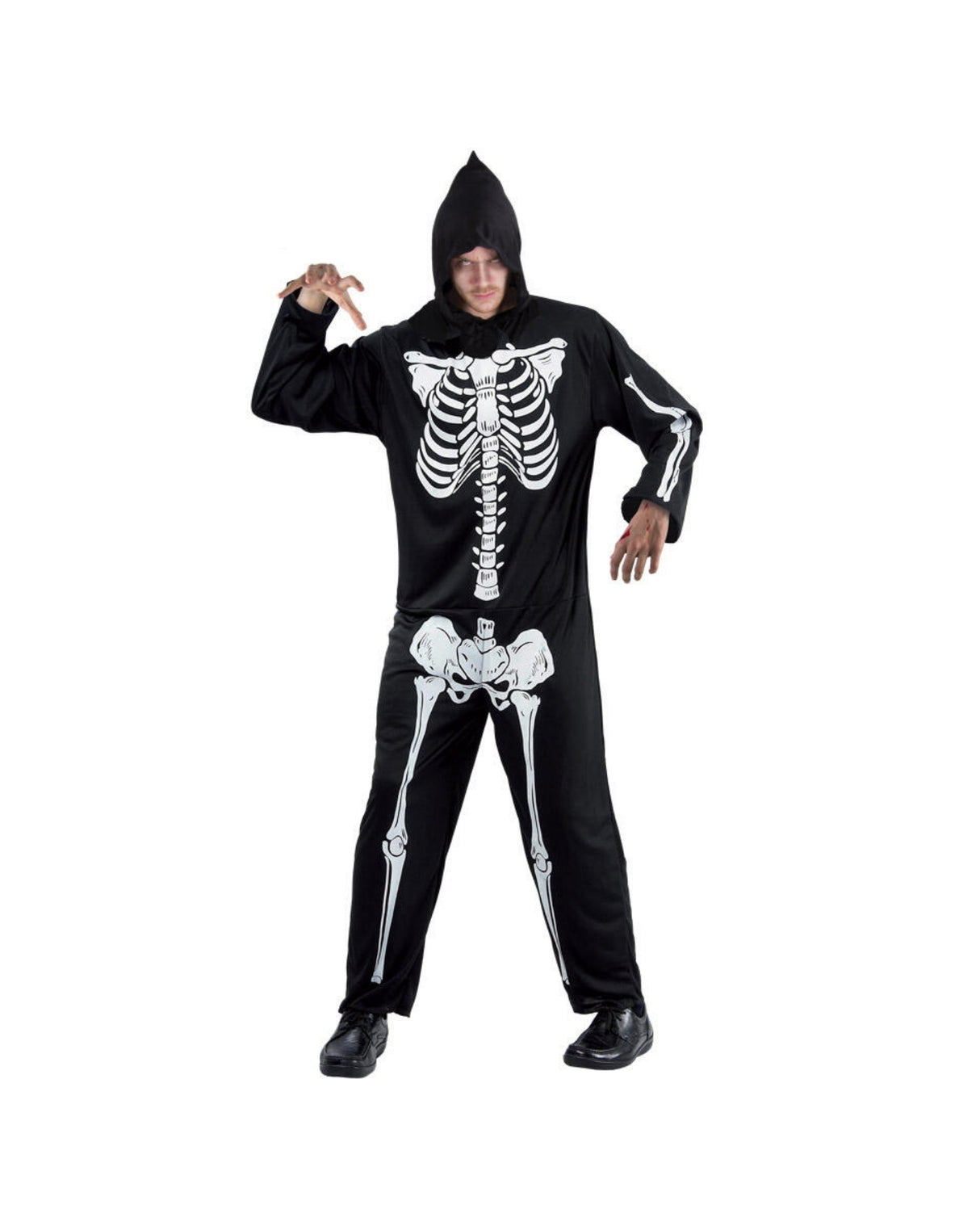 Skeletdragt - Voksen one size