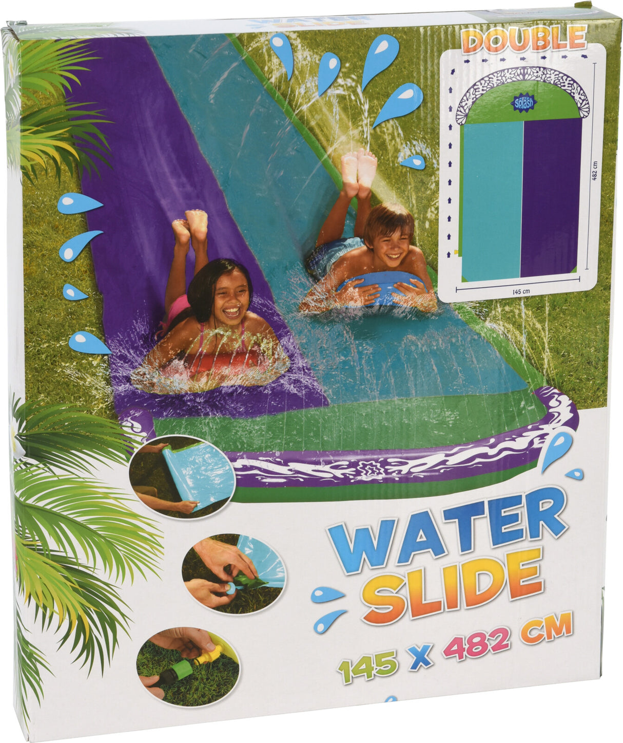 Water slide 145 x 482 cm