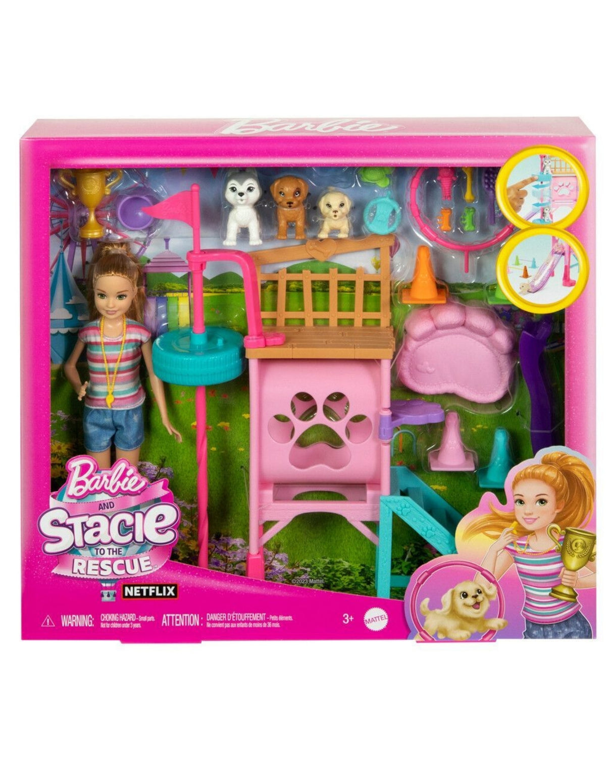 Barbie Stacie Puppy Playground Playset