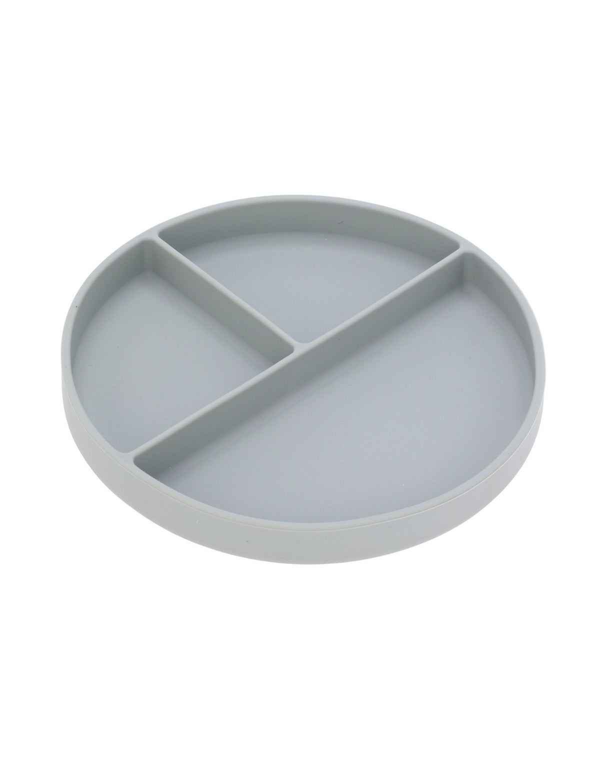 Tallerken med 3 rum og sugekop – 5 farver