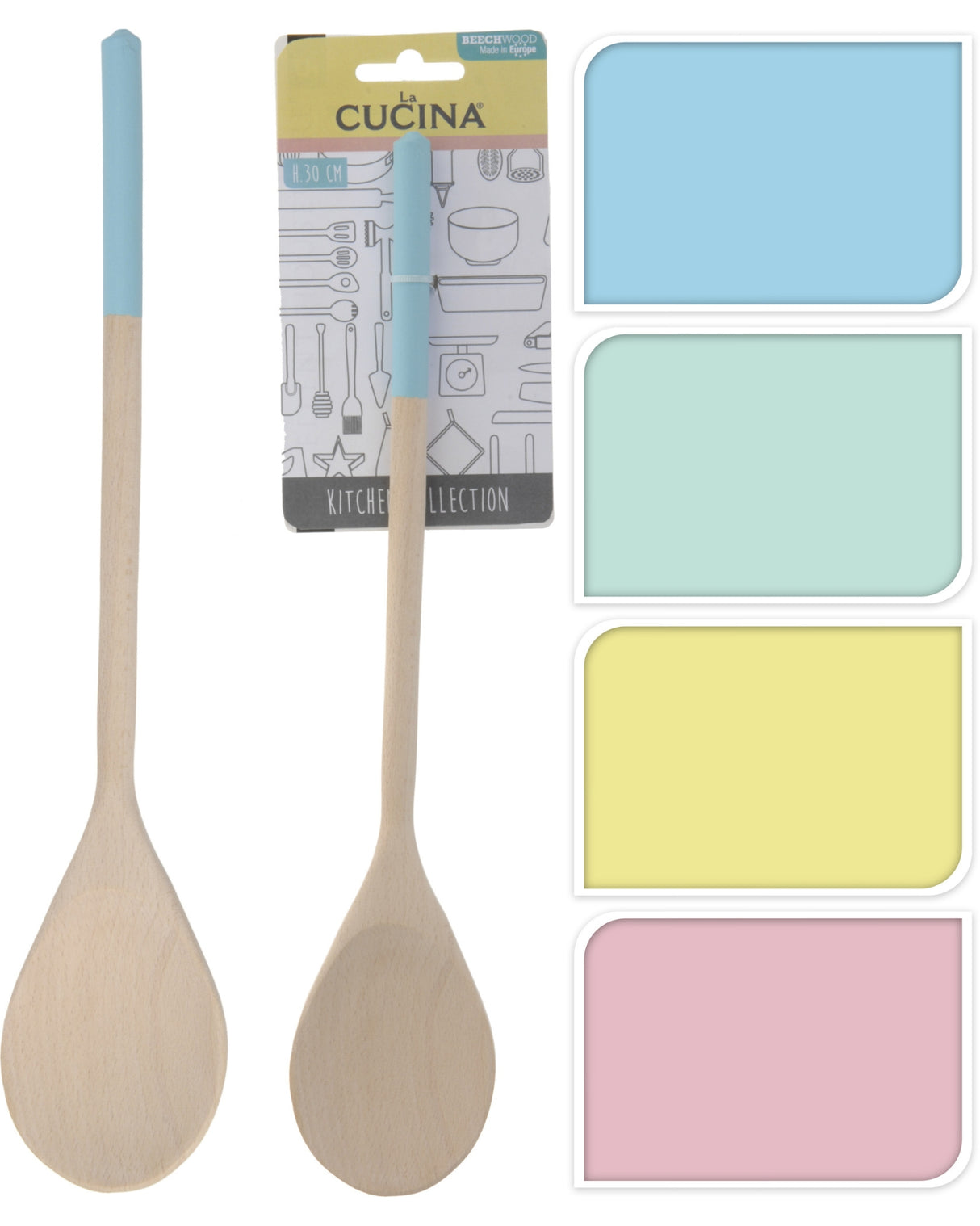 Wooden ladle 31 cm 1 pc