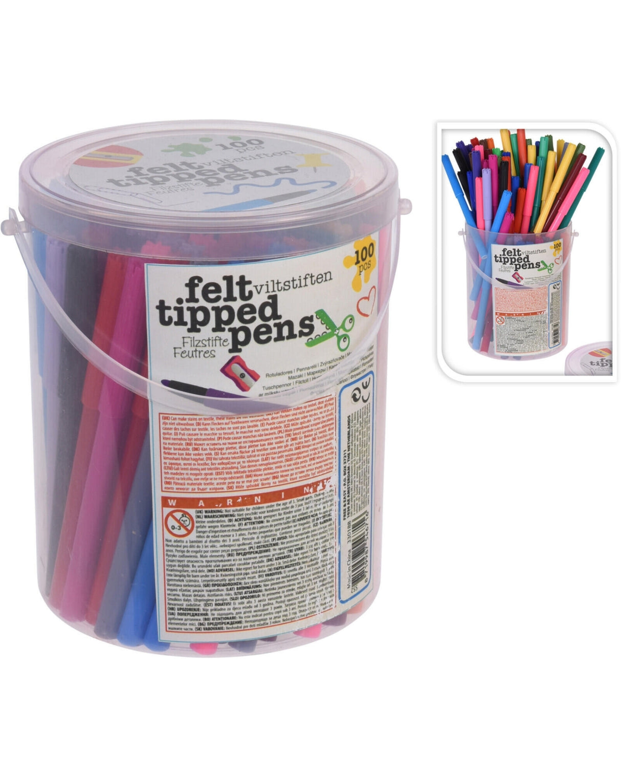 Markers 100 pcs - Felt-tip pens
