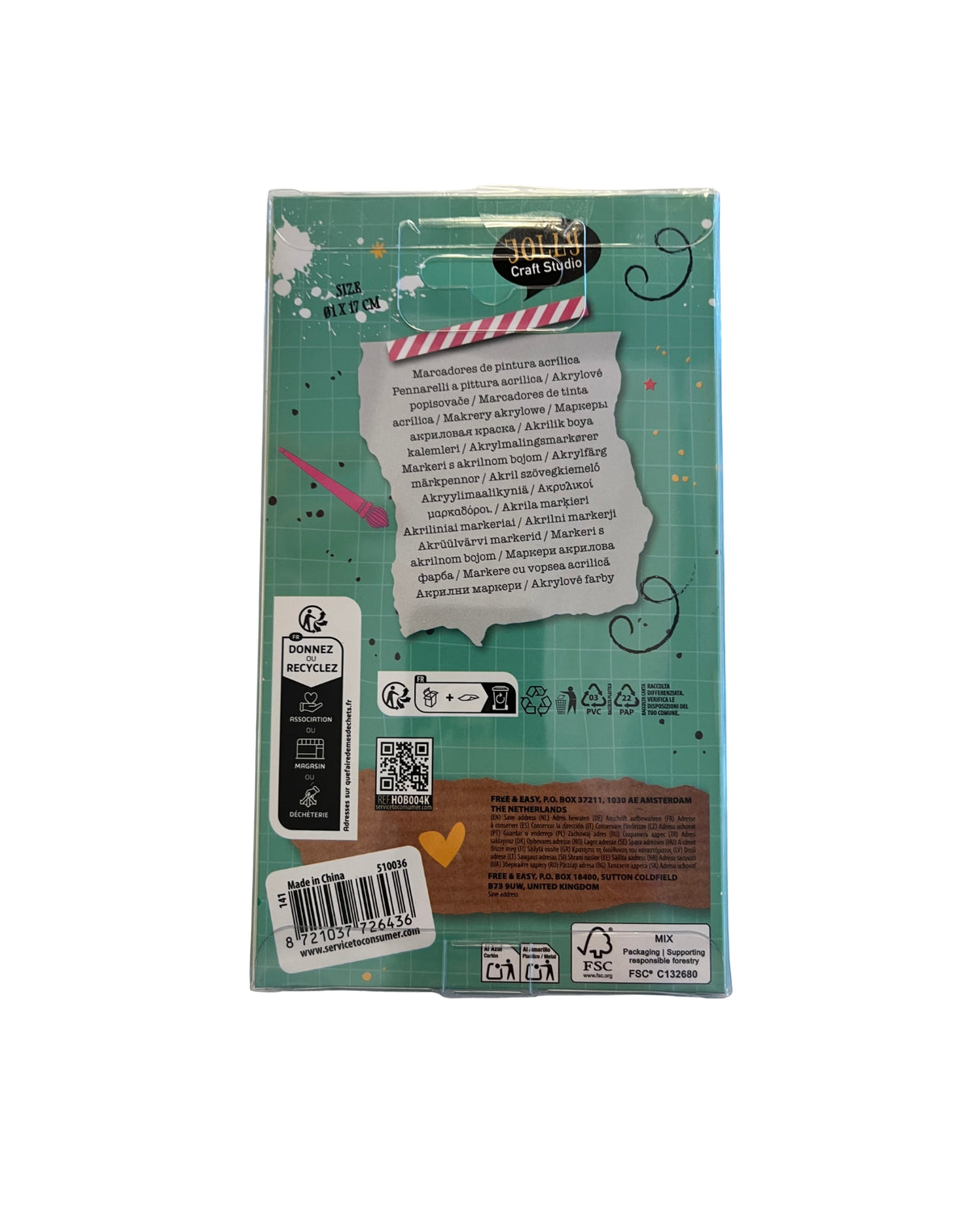 Akryl Tusser – 8 stk. med dobbelt spids