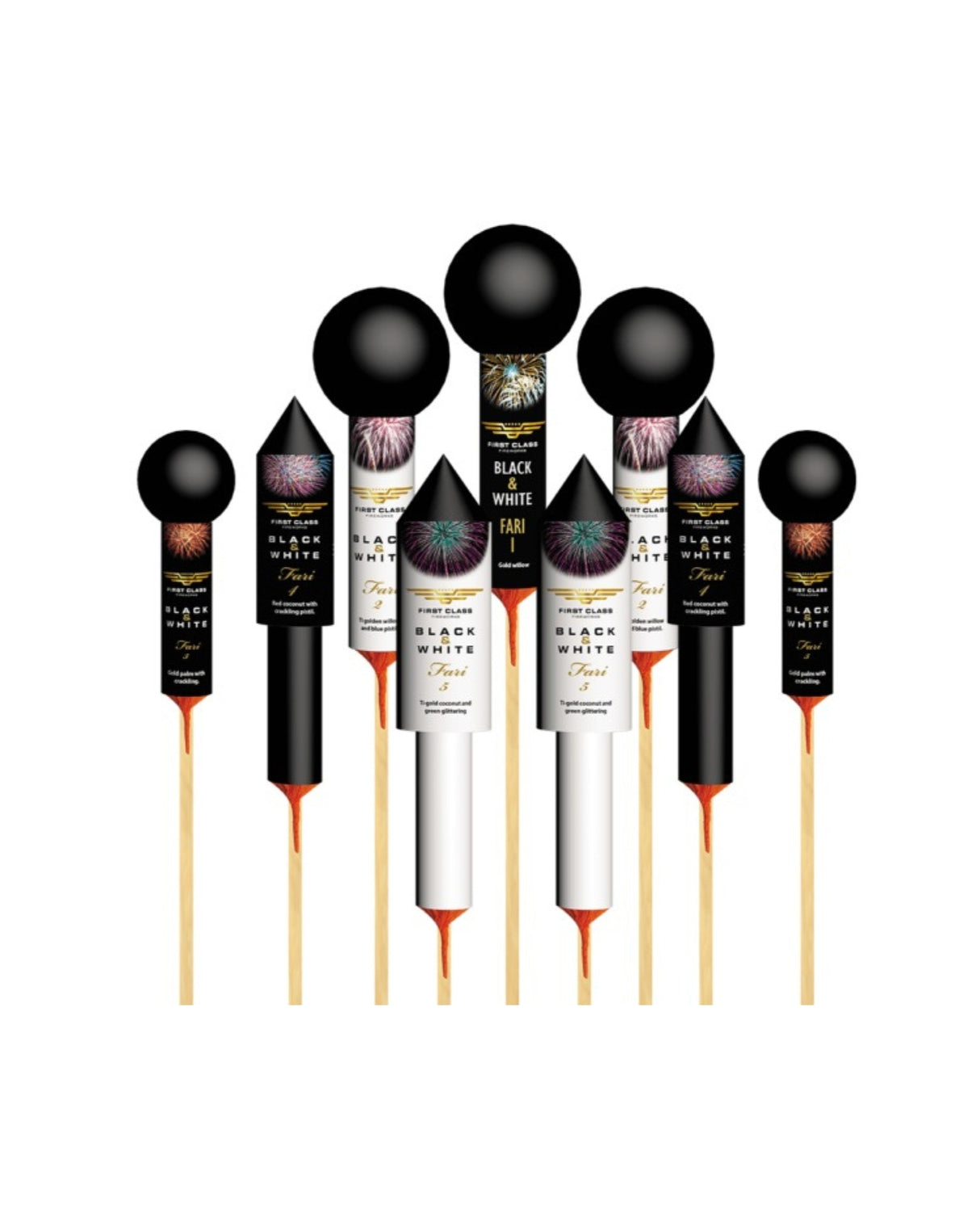 (No.108) Fari Rocket assortment 9 pieces