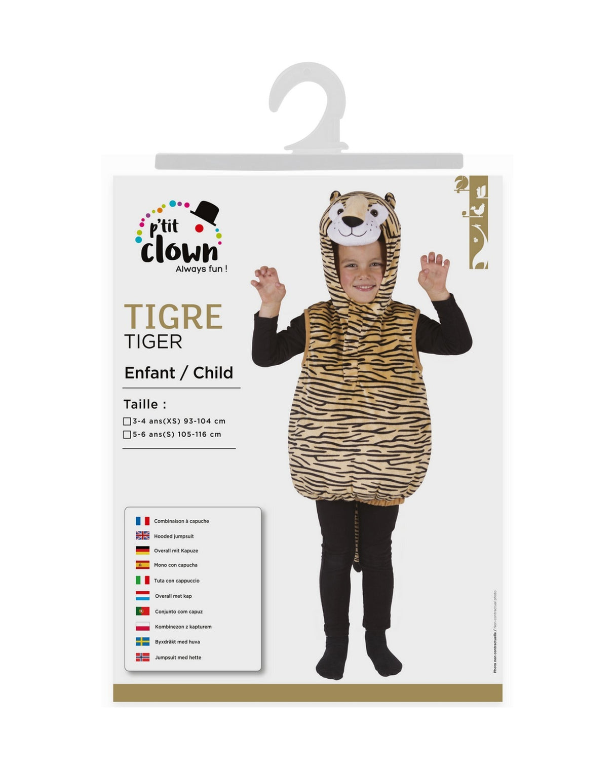 Tiger dragt 5-6 år.