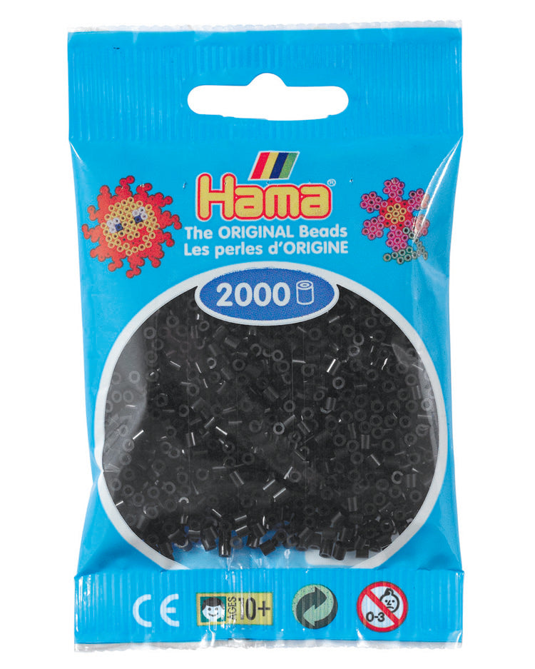 Hama mini perler Sort 501-18