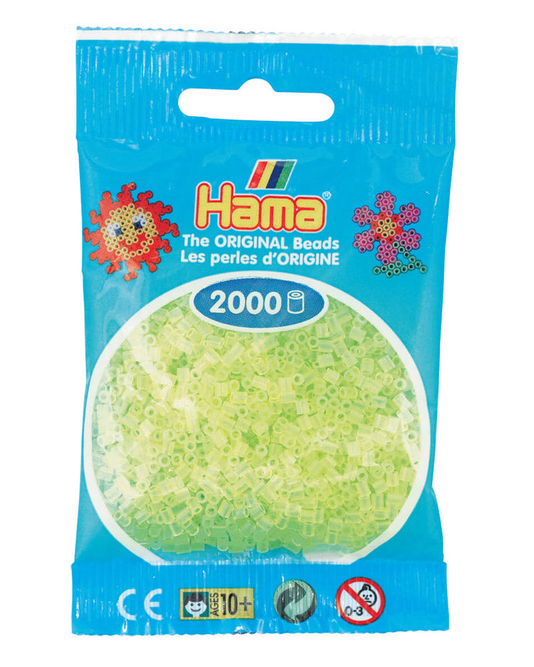 Hama mini perler Neon gul 501-34