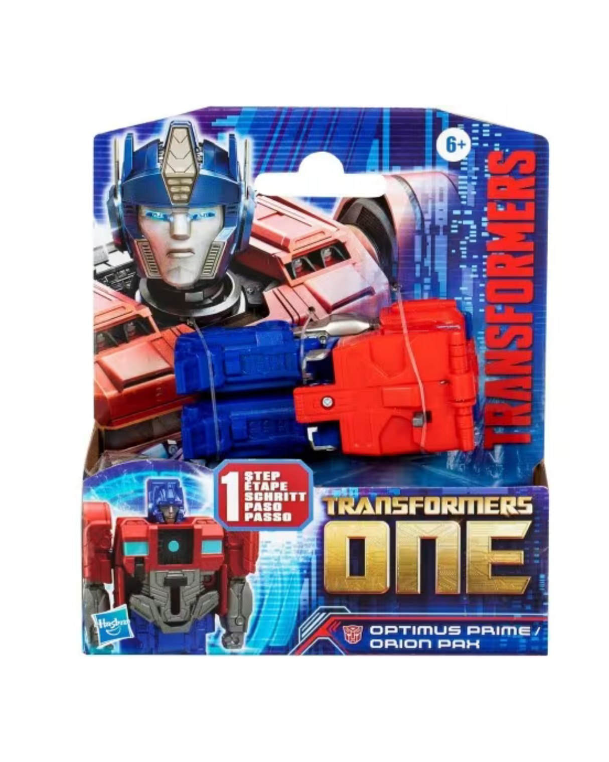 Transformers One 1-Step Changer 10 cm. blå-rød