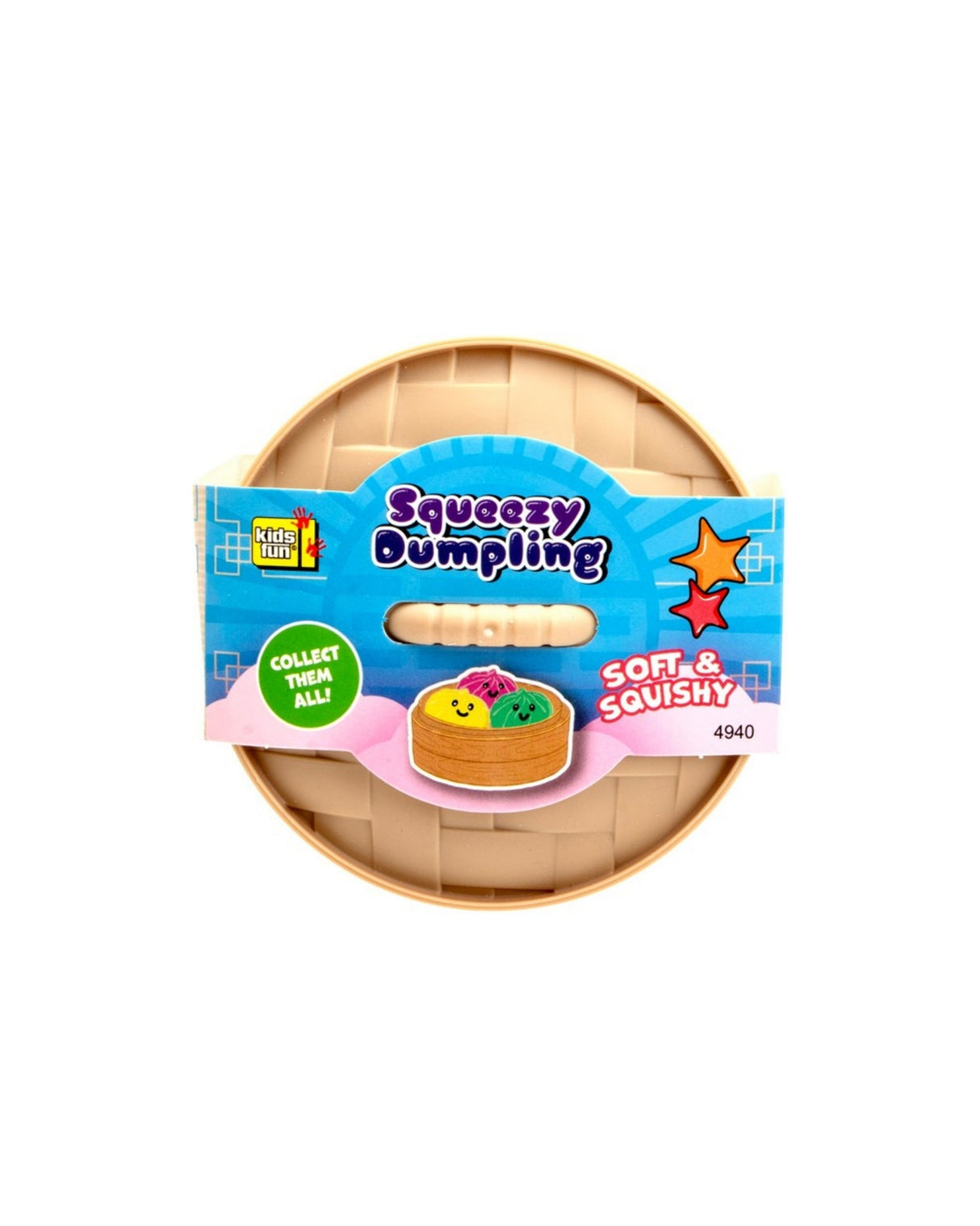 Surprise Squishy Dumpling på 8,5 cm i 6 assorterede farver