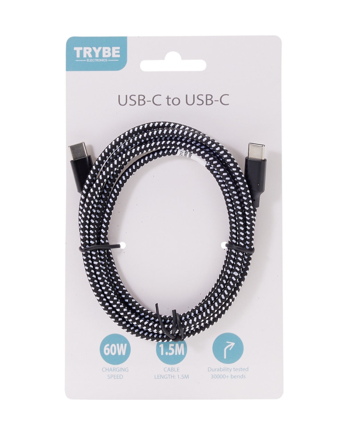 USB-C til USB-C kabel – 60W / 1,5 m