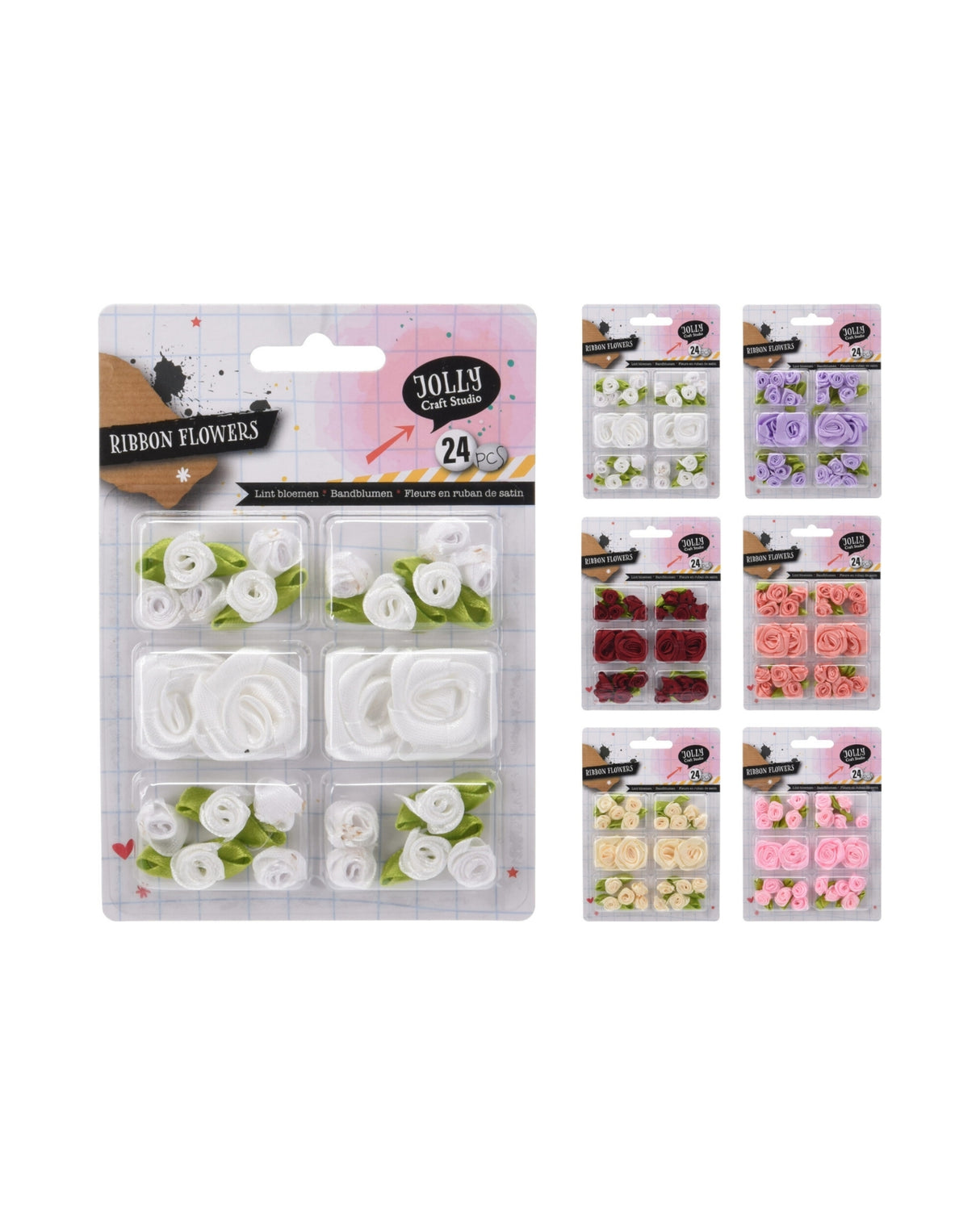 Blomster af fløjlsbånd