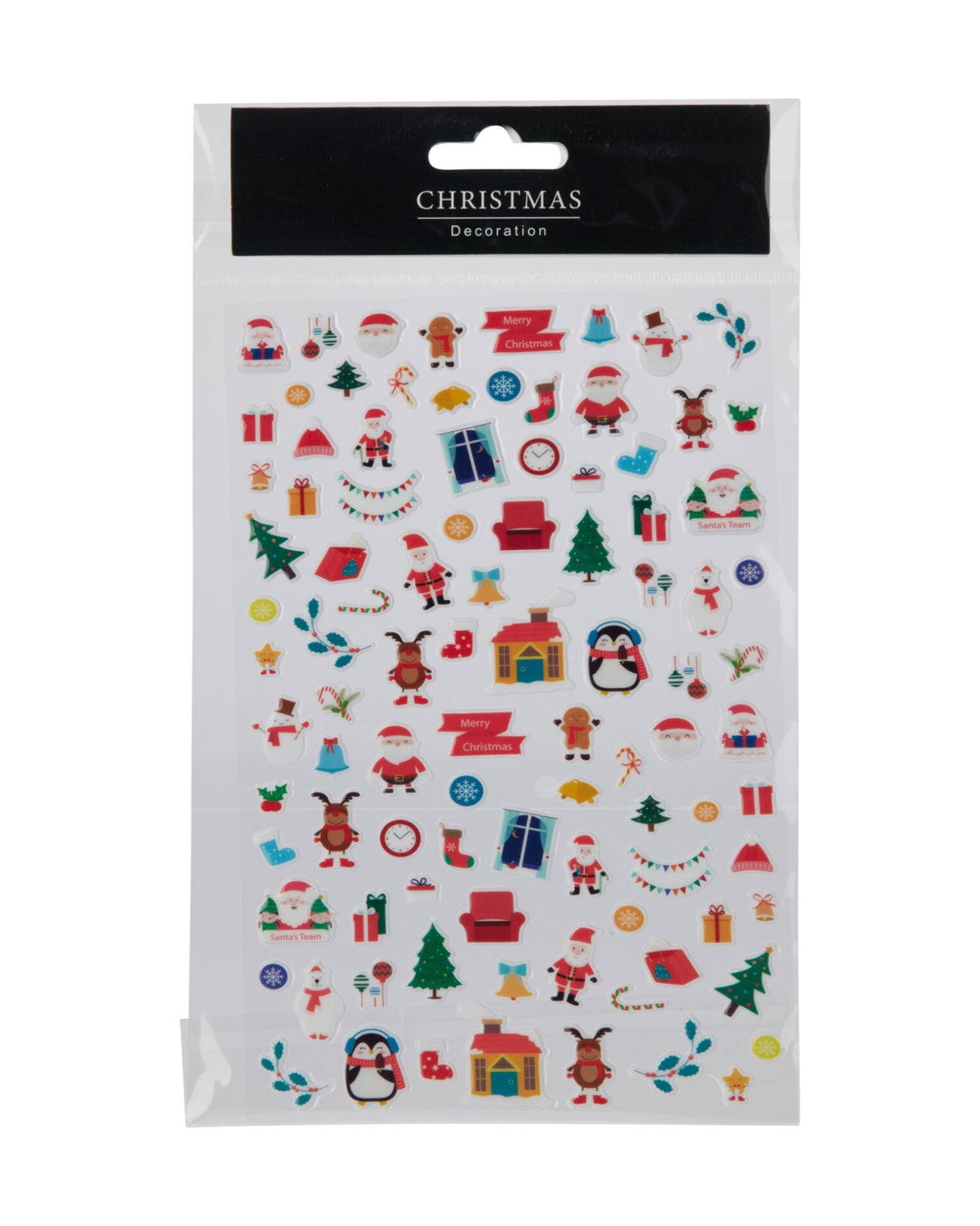 Stickers 3D med julemotiver