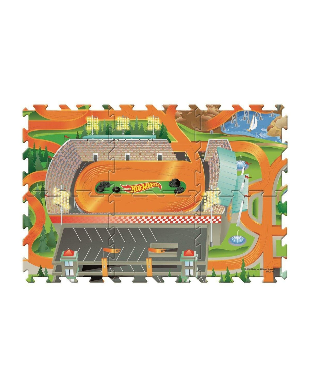 MegaMat Foam Tile Mega Mats - Hot Wheels