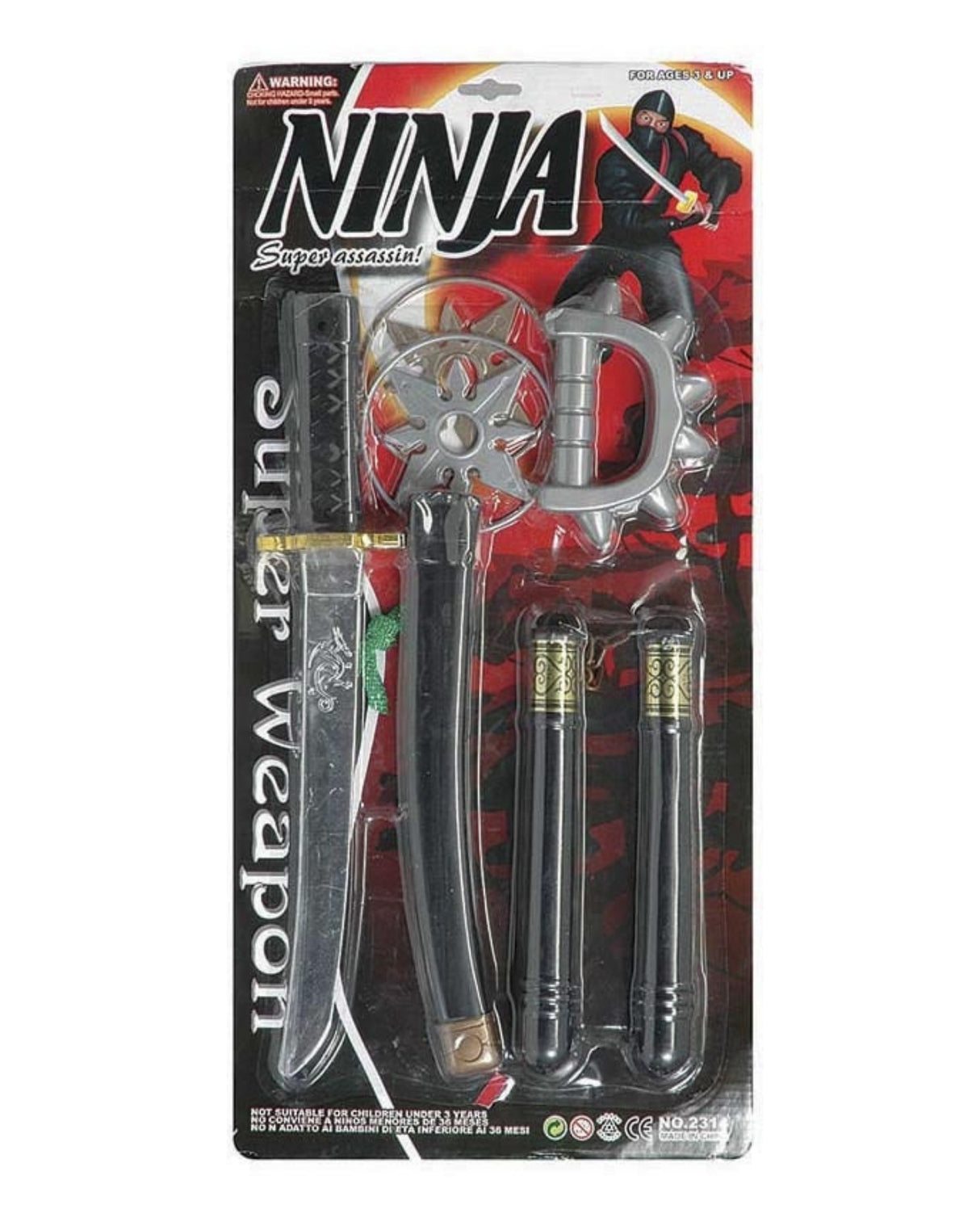 Ninja set 6 pieces heavy mm