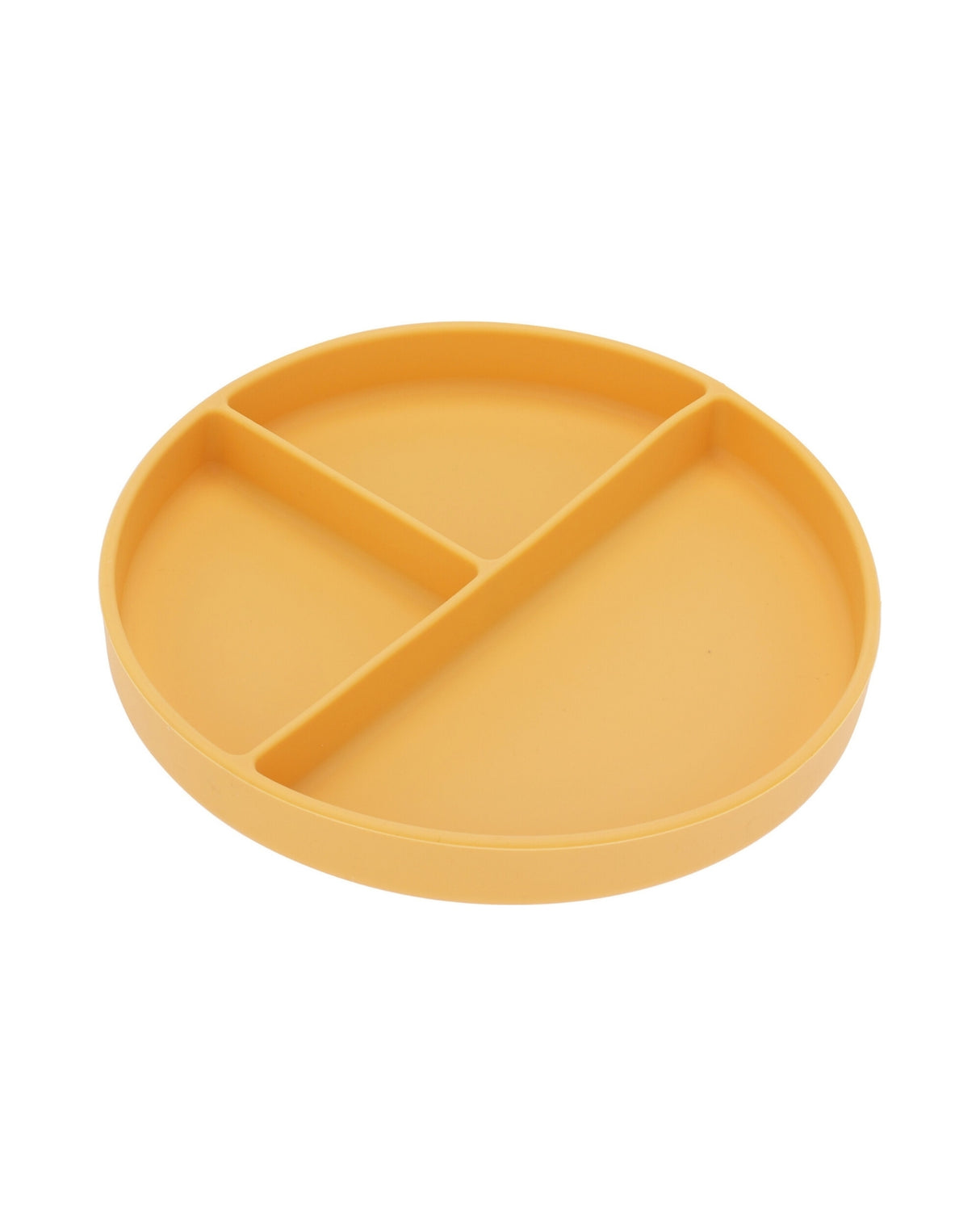 Tallerken med 3 rum og sugekop – 5 farver