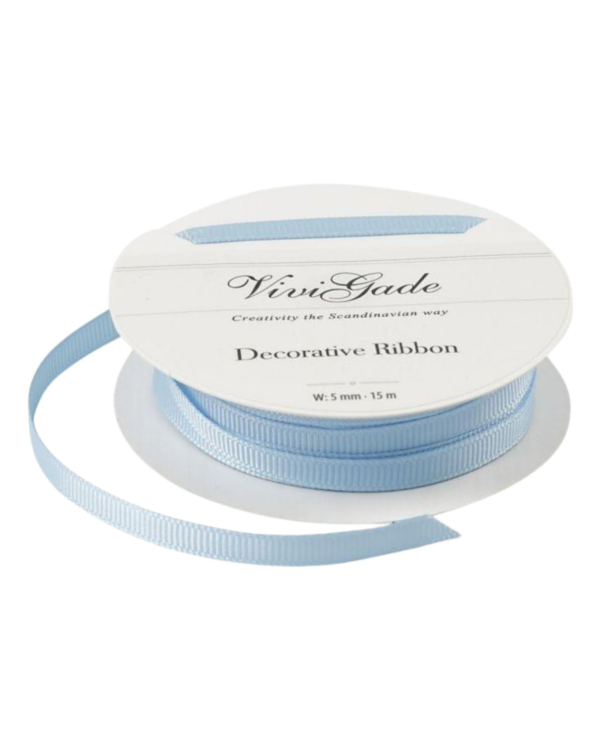 Grosgrainbånd, B: 6 mm, lyseblå, 15 m/ 1 rl.