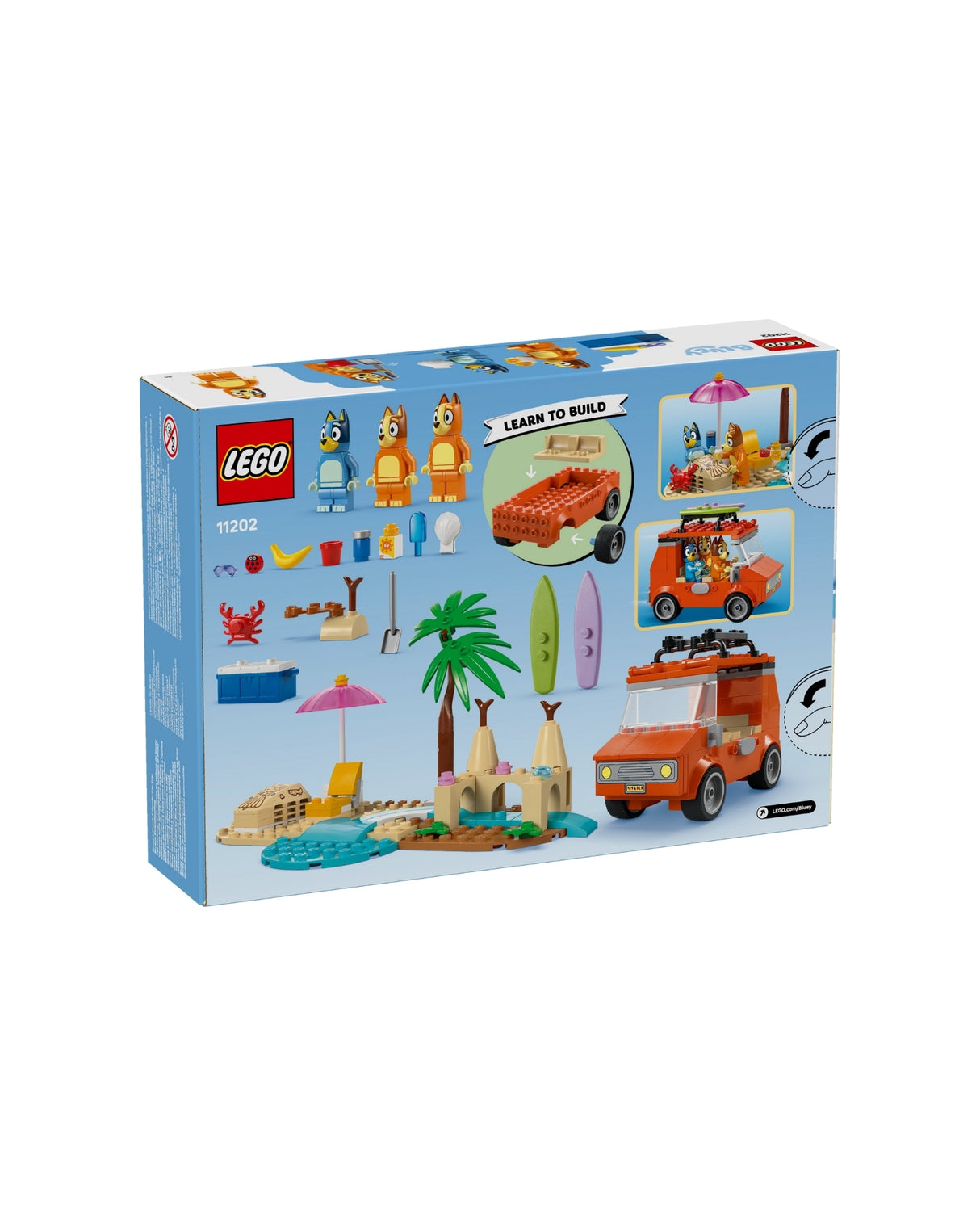 LEGO 11202 Blueys familie-biltur til stranden - LEGO Bluey