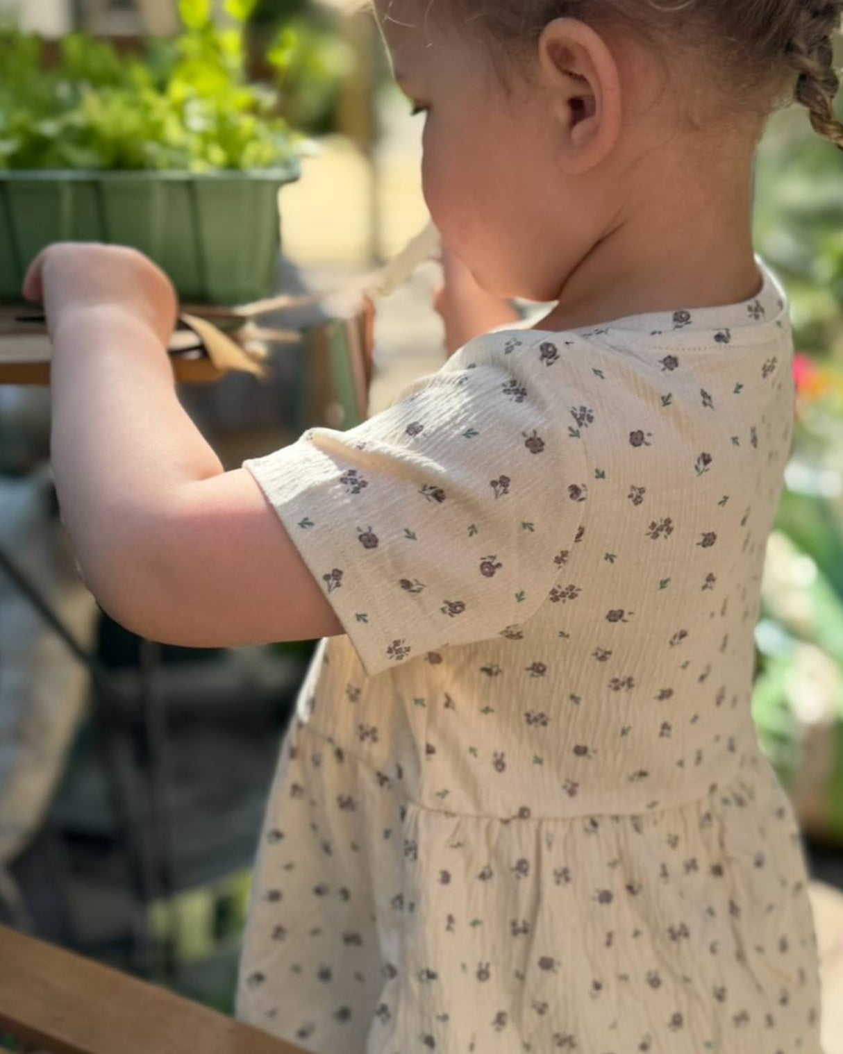 Offwhite - Bleached Sand - Name it - T-shirt - Blomster - 13243226