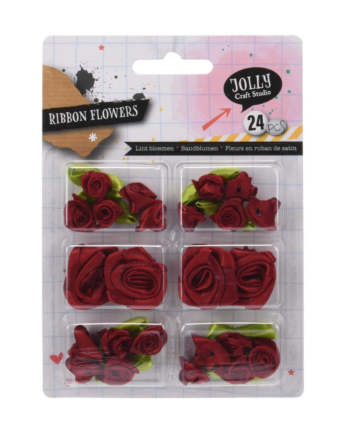 Blomster af fløjlsbånd