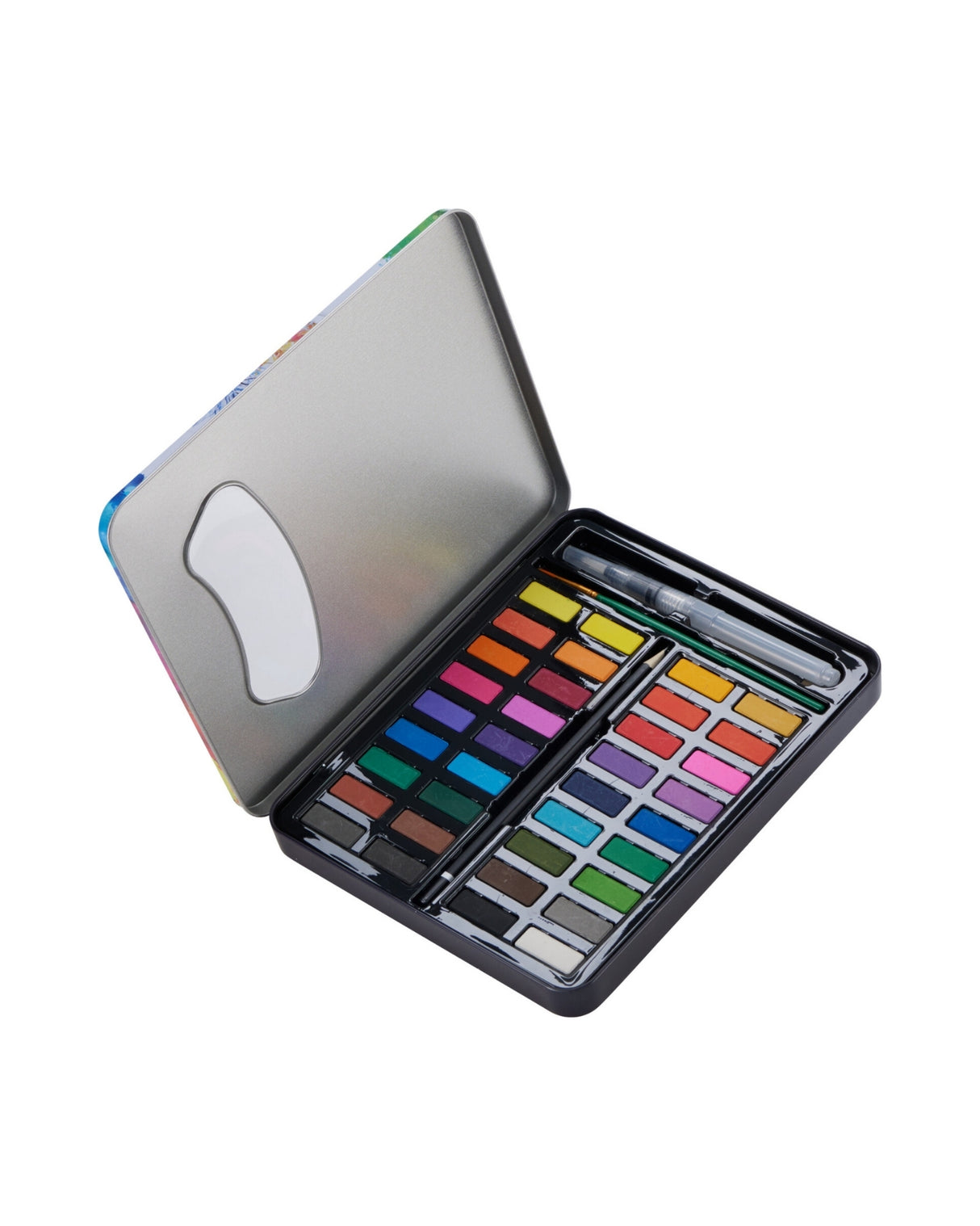 Vandmalingssæt med 36 farver og pensel