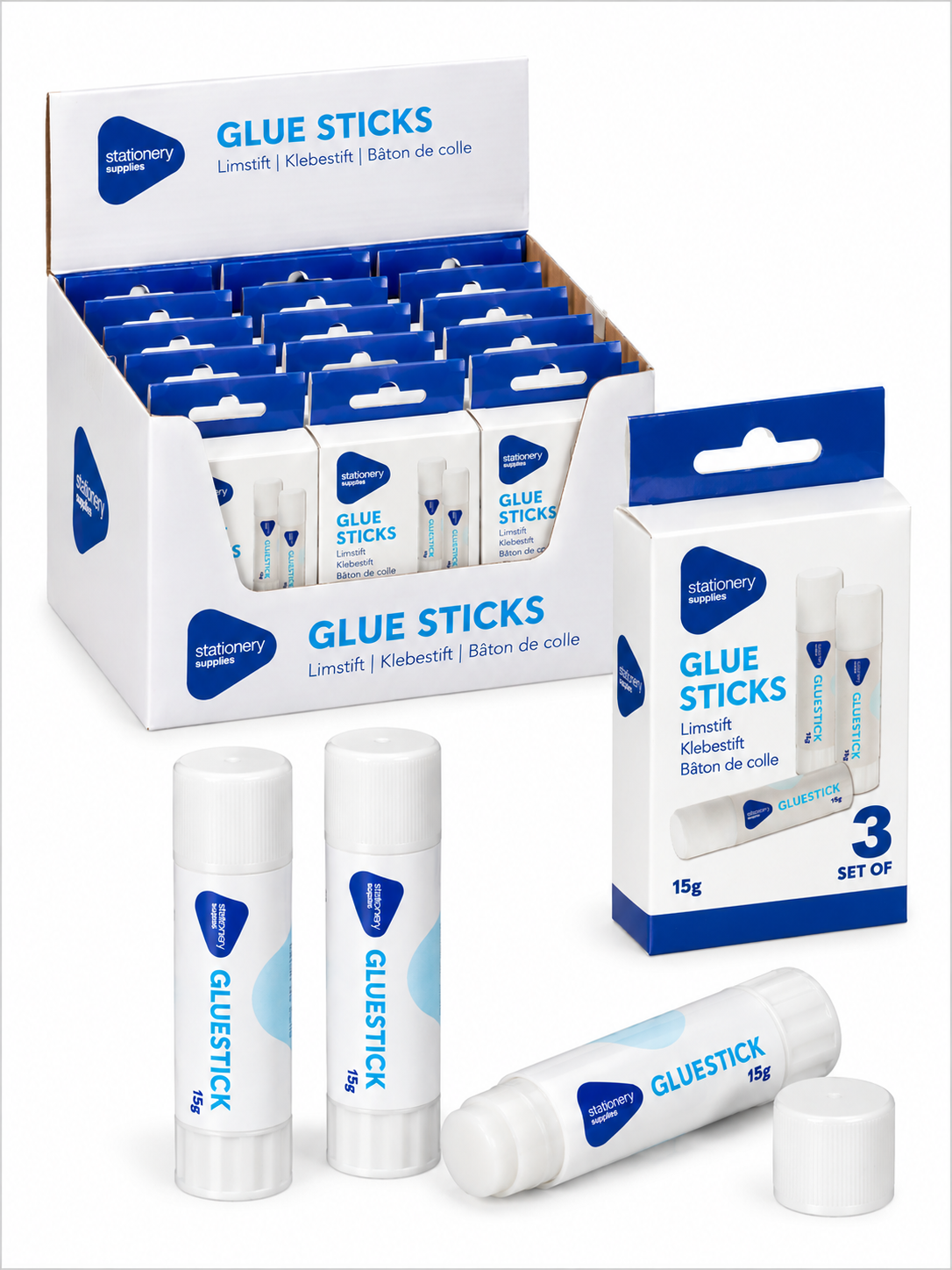 Glue stick 15 g 3 pcs
