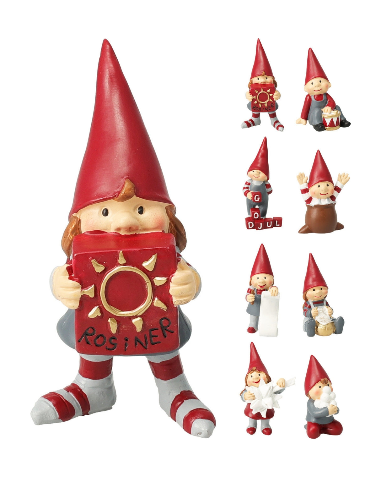 Dværg figurer i polystone 7,5 cm