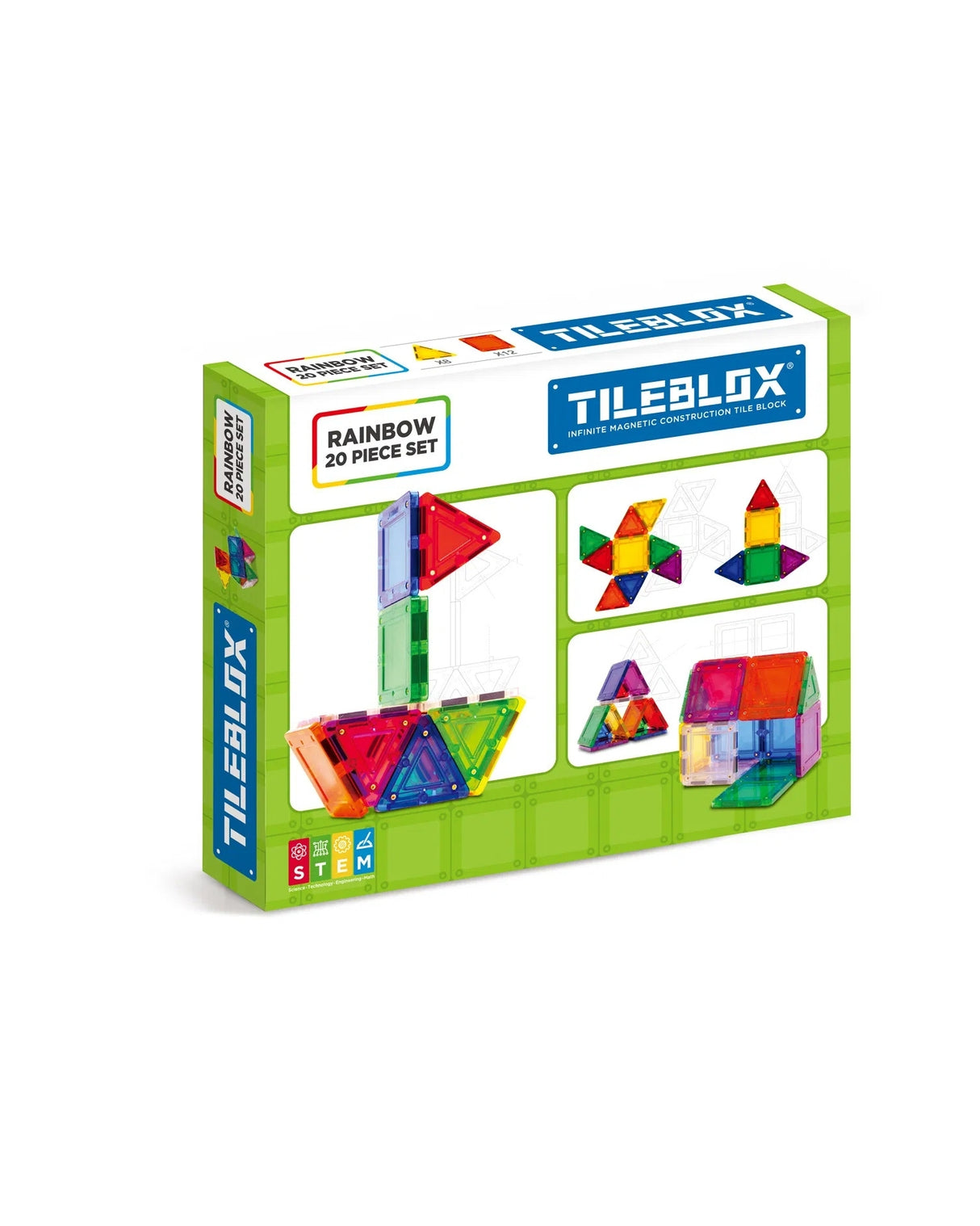 Tileblox Rainbow 20 pcs set
