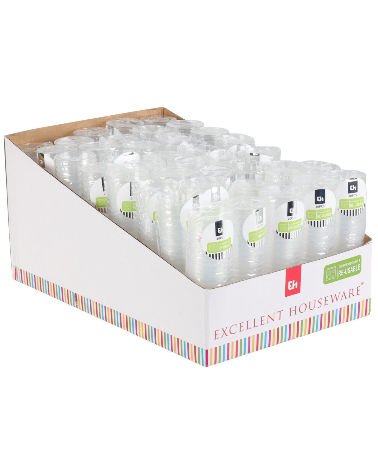 Shotglas i plast 30ml 20 stk