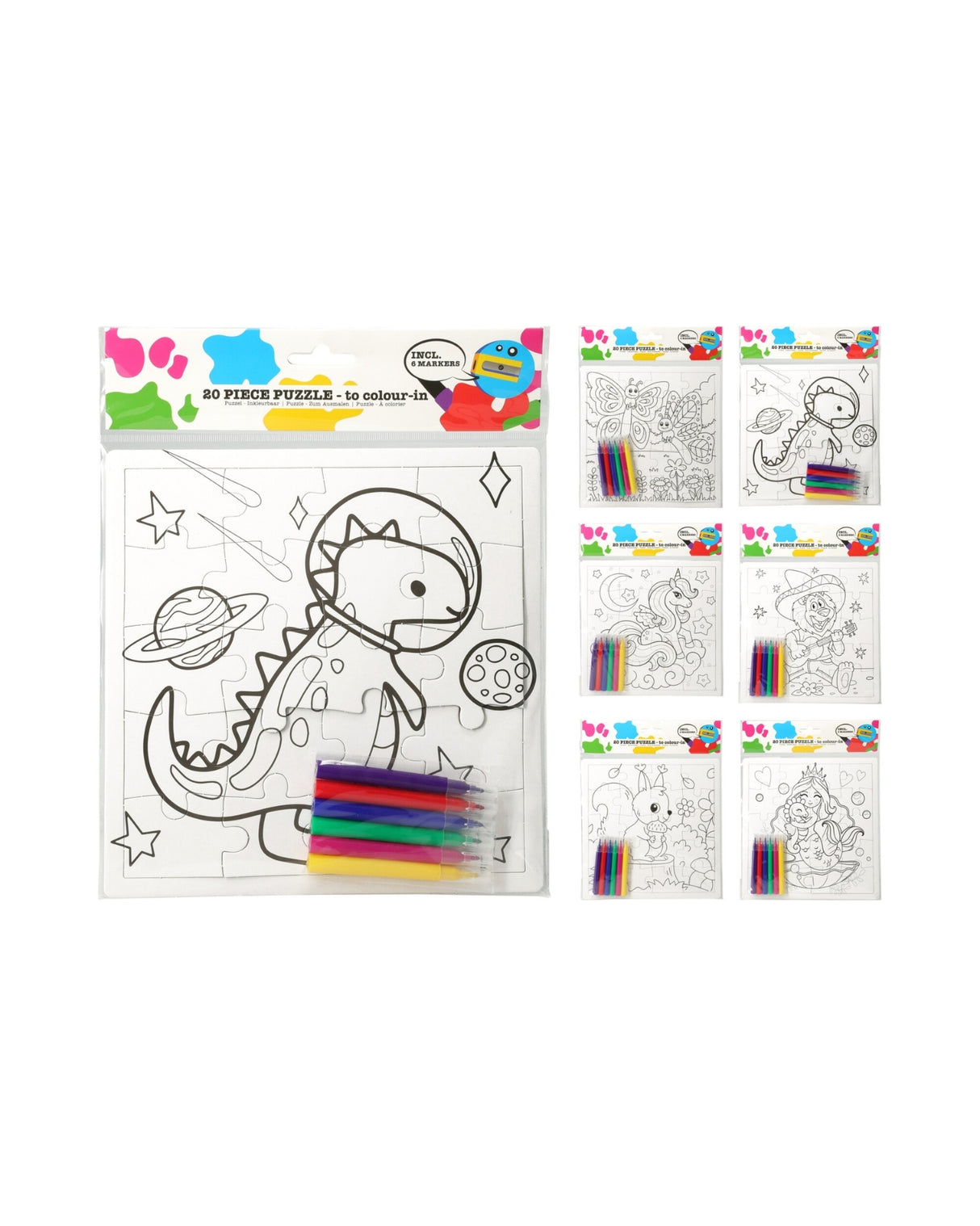 Puslespil du selv kan farvelægge