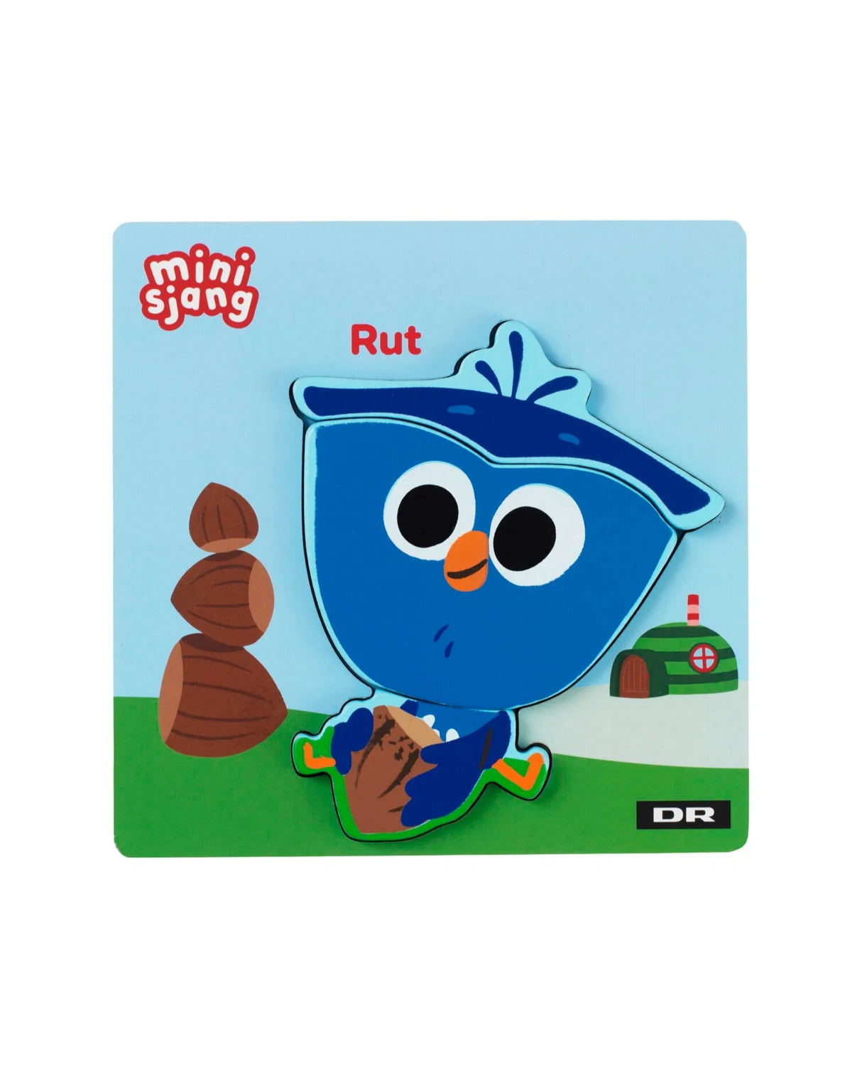 DR Træpuslespil, 3 brikker, 4 asst.