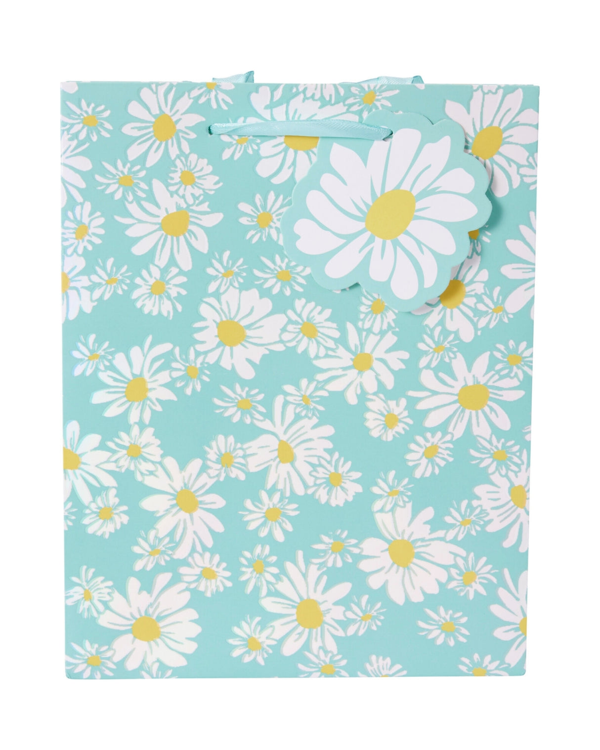 Lille gavepose med blomsterdesign – 23 x 18 x 10 cm