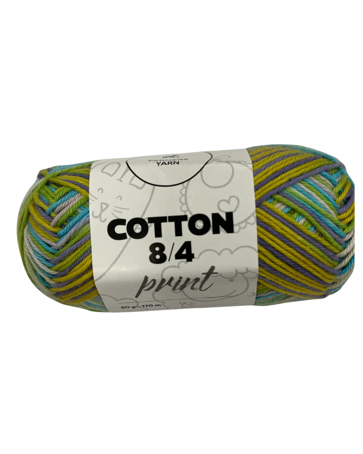 Bomuld garn Farmers Yarn print 8/4 50 g. fv. 03