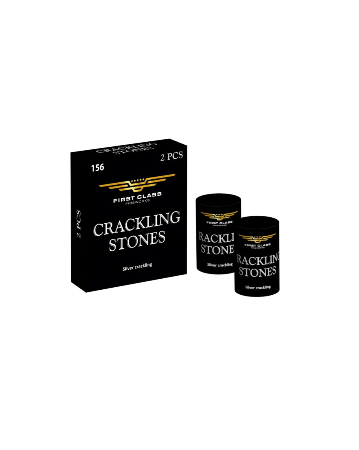 (Nr.156) Crackling stones 2 pcs
