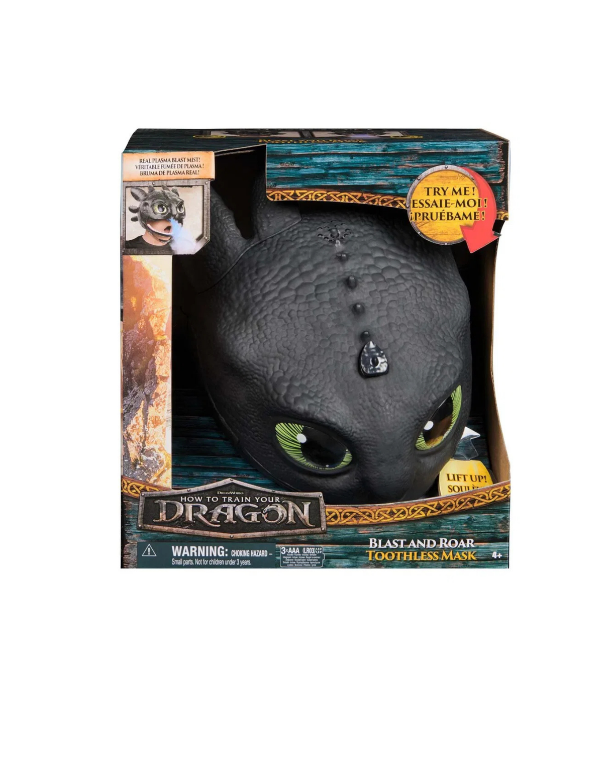 Dragon Movie Bland and Roar Toothless Mask