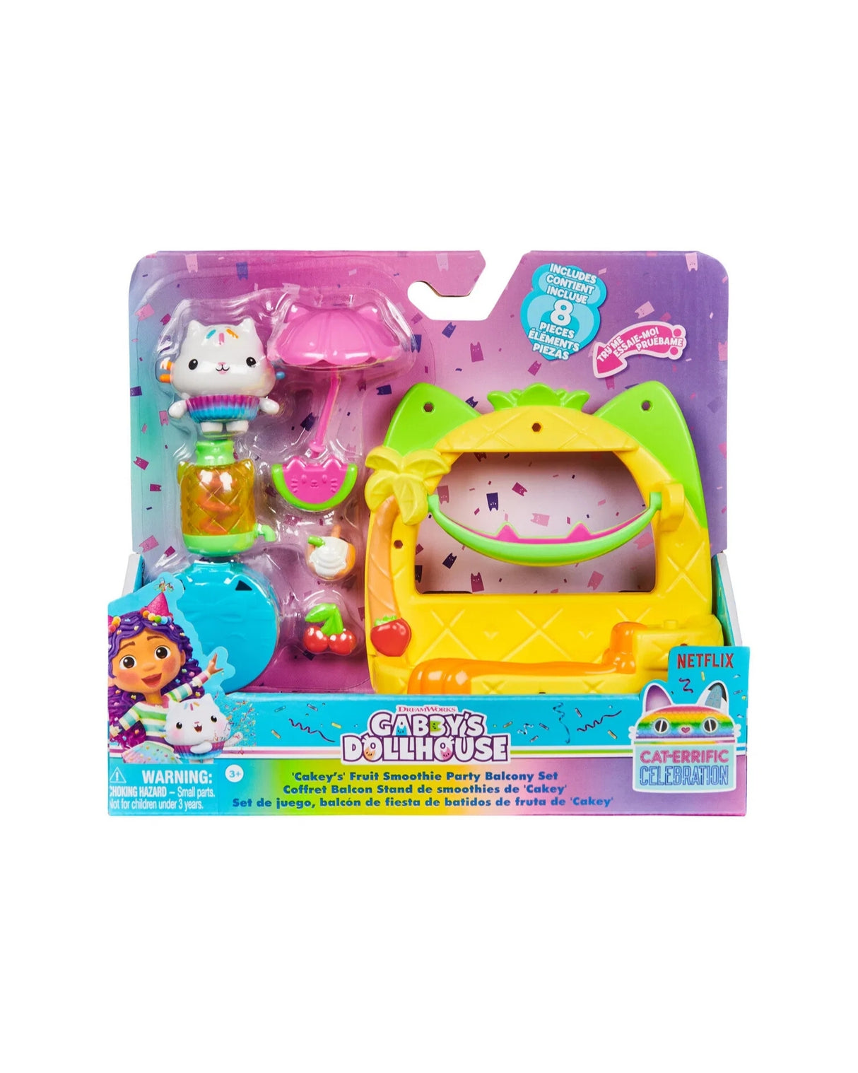 Gabby's Dollhouse Balcony Set - Fruit Smoothie Party