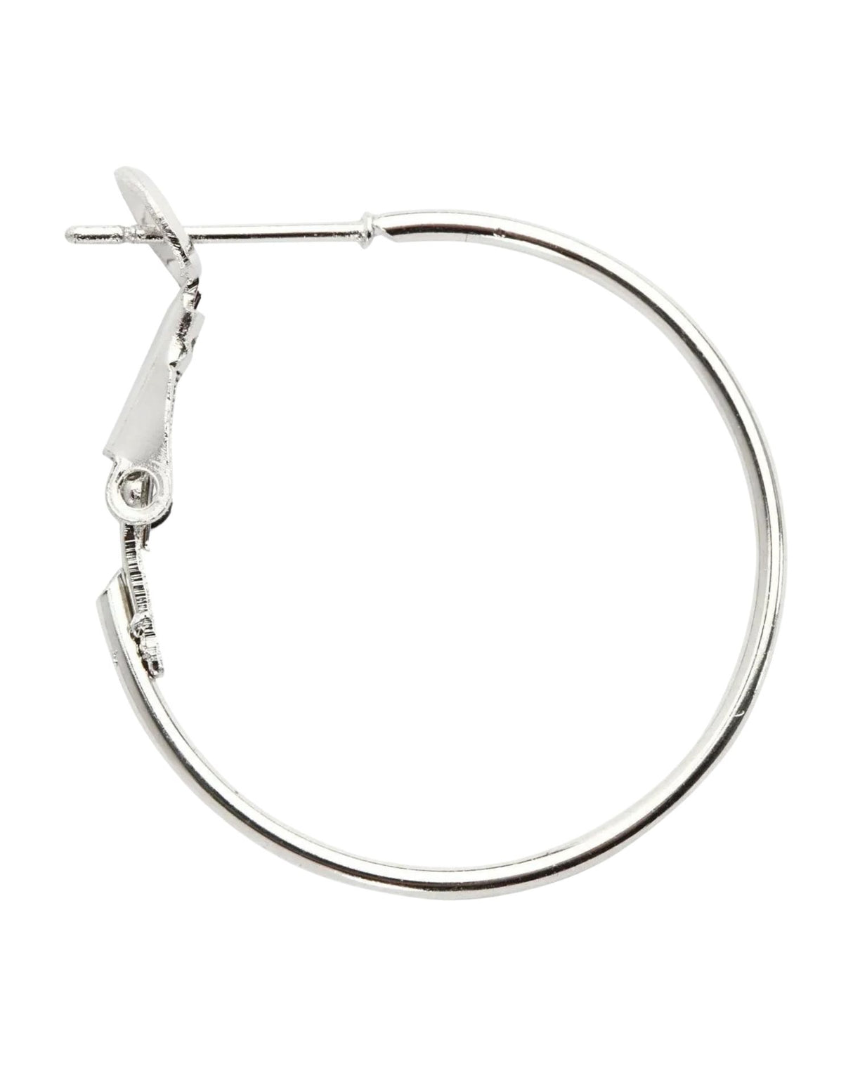 Ørering, diam. 25 mm, forsølvet, 8stk./ 1 pk