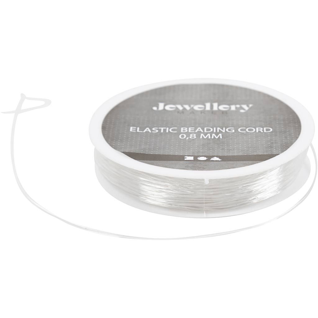 Elastiksnor 0,8 mm rund 10 meter