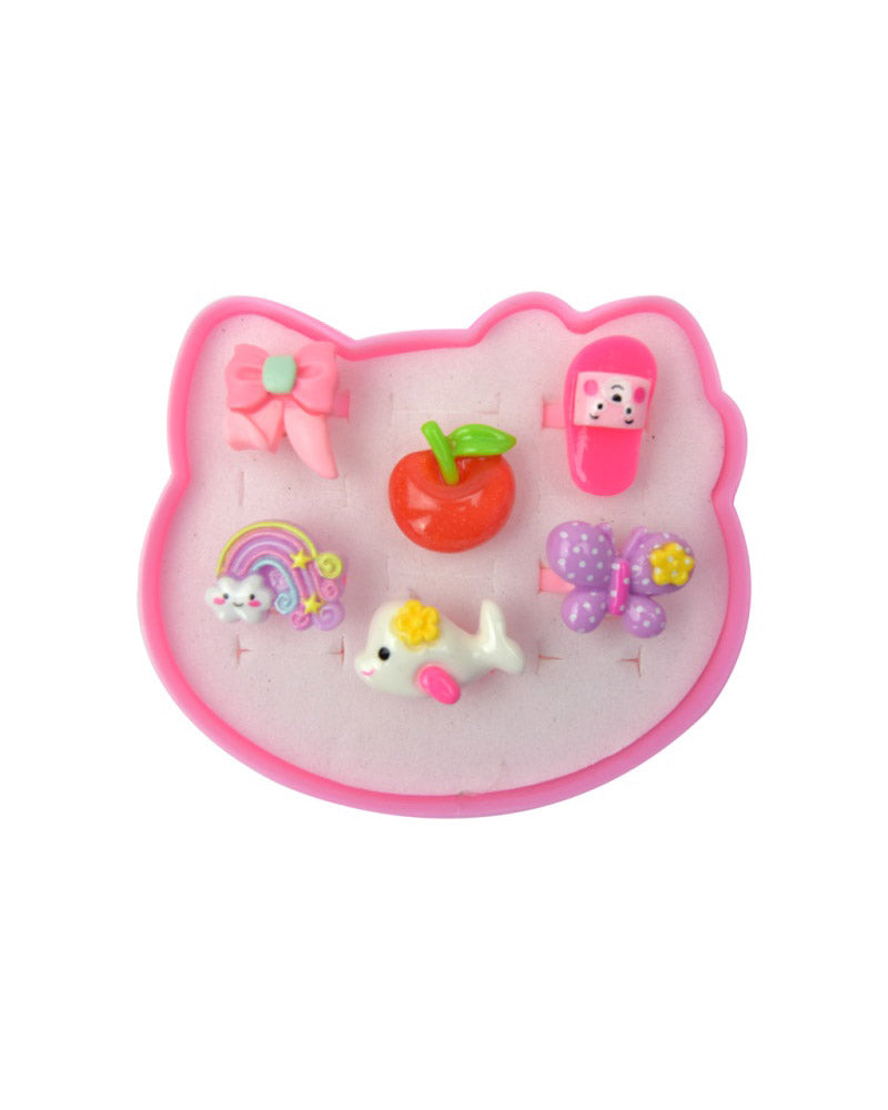 Box of Colored Rings 6 pcs.