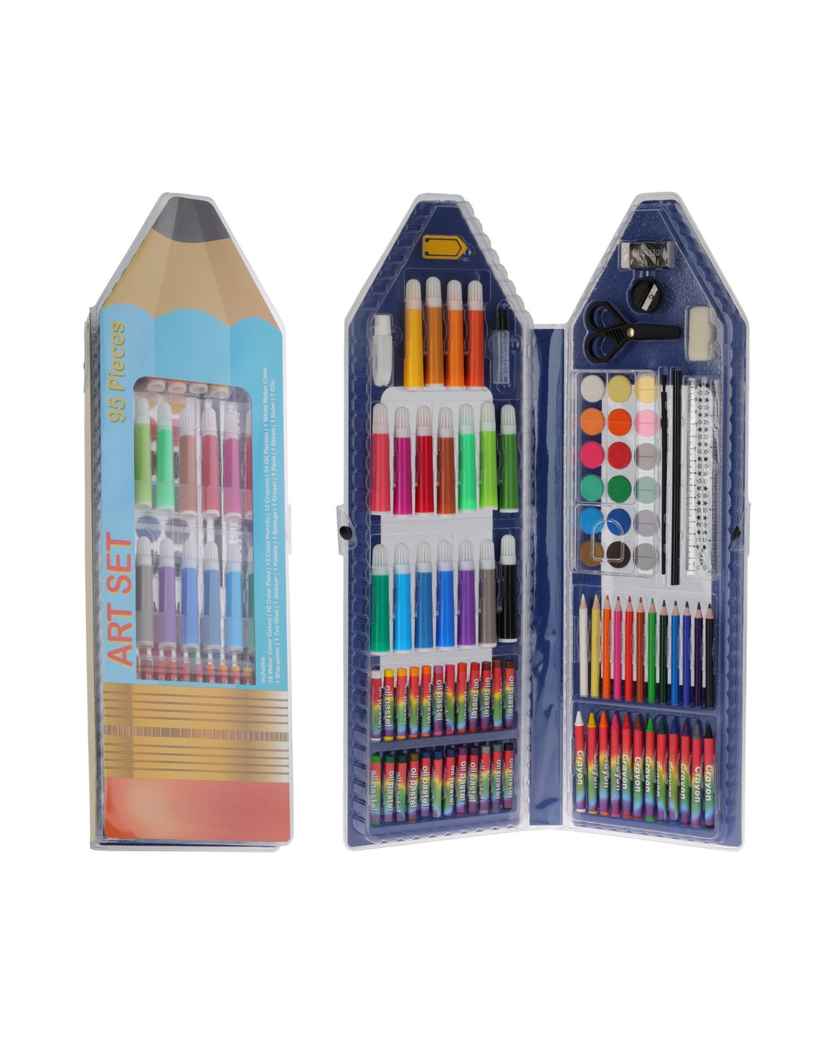 Maling og tegne sæt med 95 dele