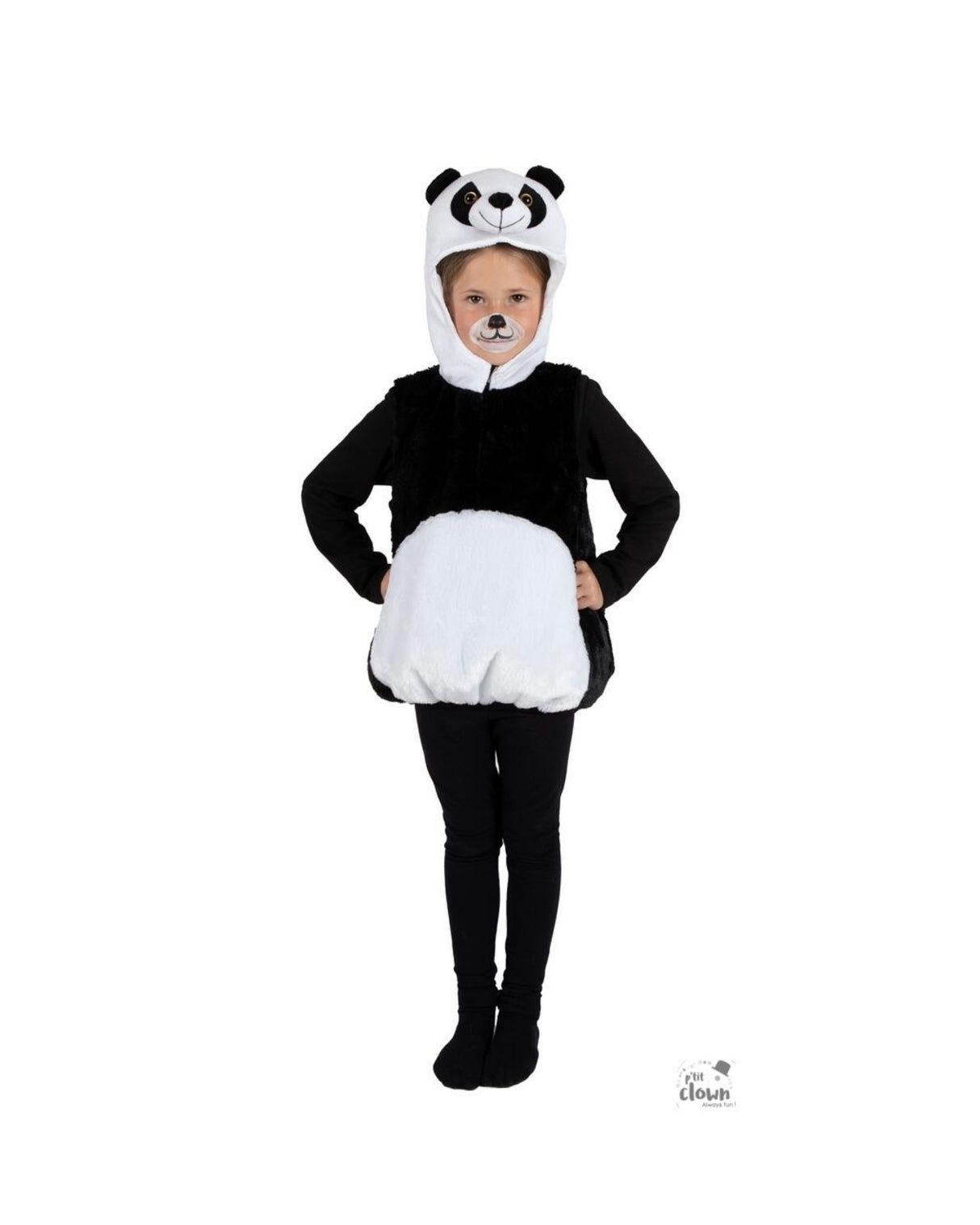 Panda kostume 4-5 år