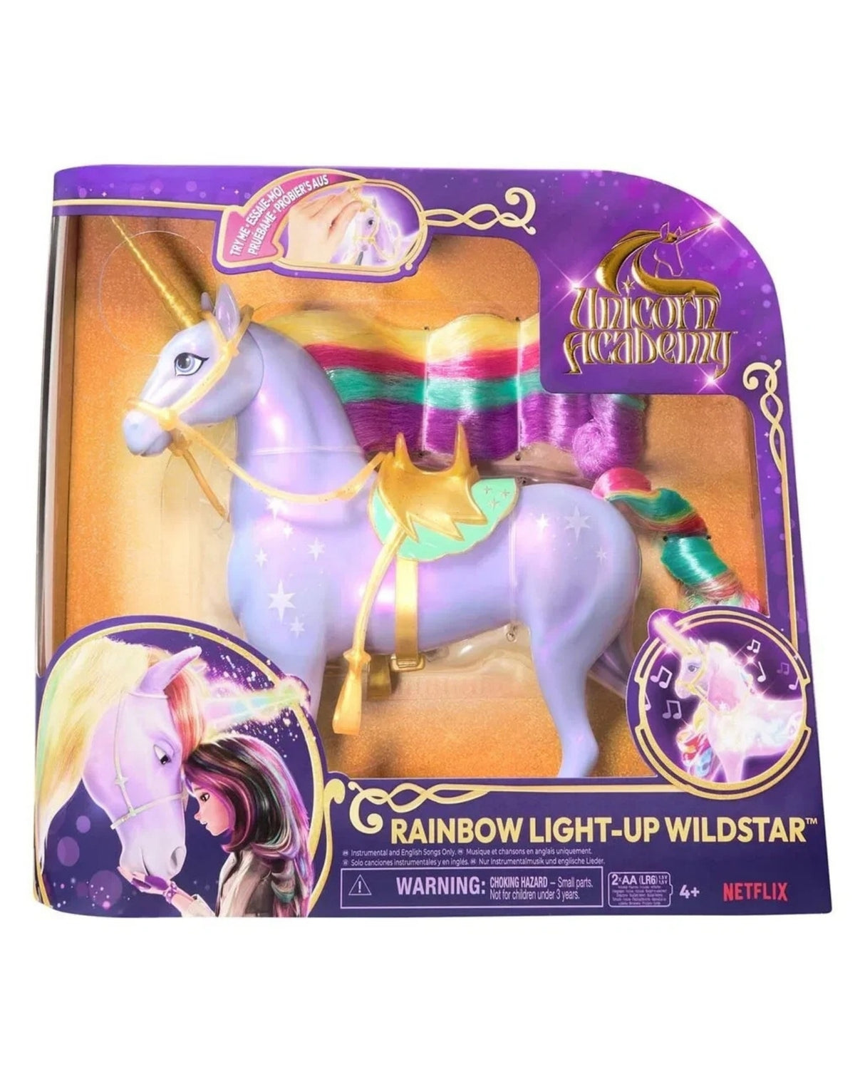 Unicorn Academy Rainbow Light Up Wildstar 28 cm