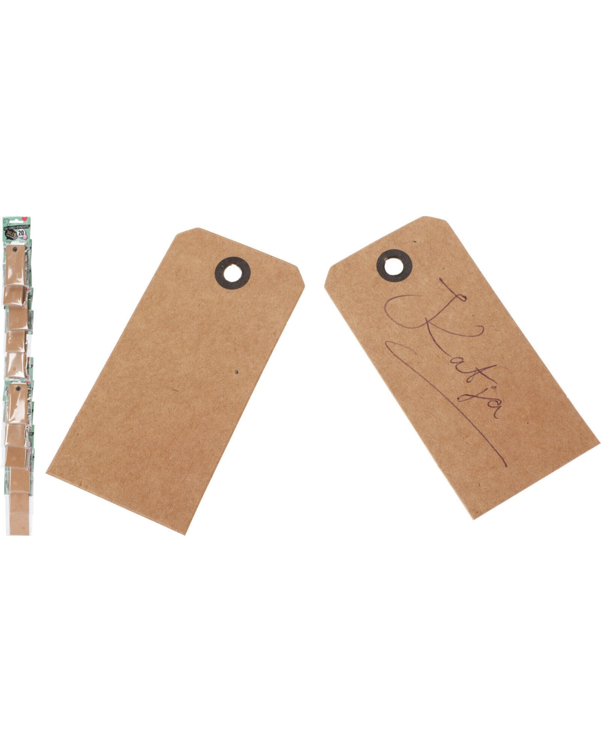 Manilla mærker 20 stk / Gavemærker