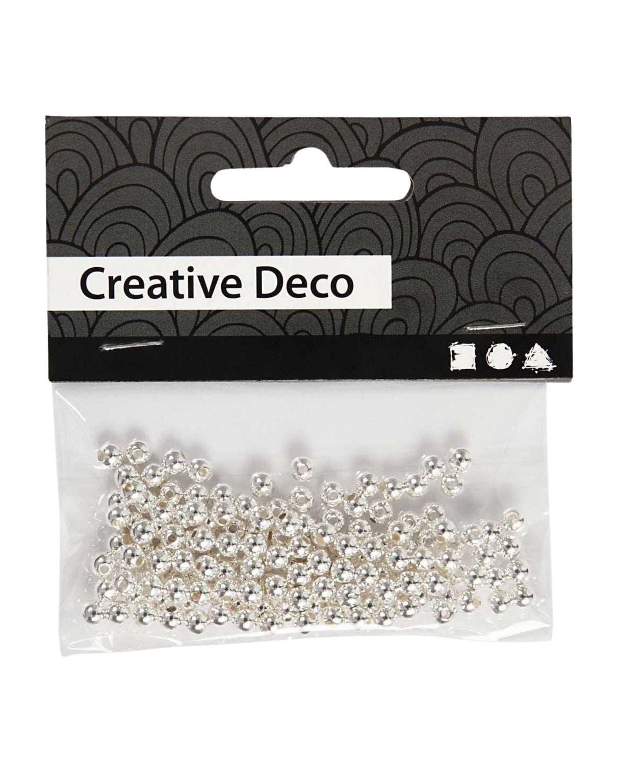 Voksperler Ø:4 mm hulstr. 0,7 mm - 150 stk./sølv