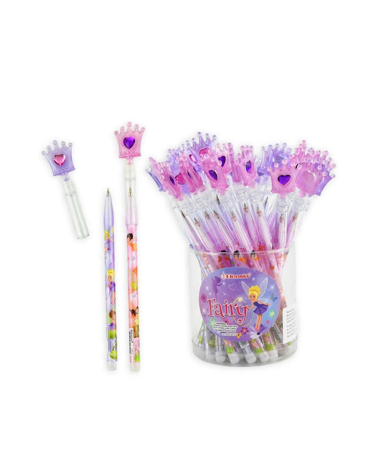 Kuglepen med diadem og hjerte