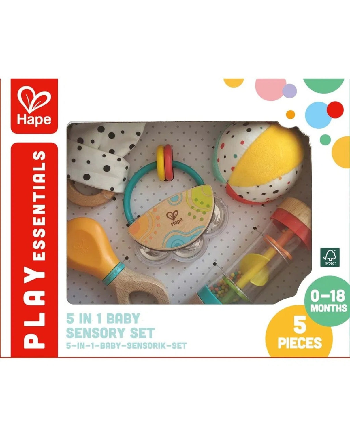 Hape 5 In 1 Baby Sensory Set